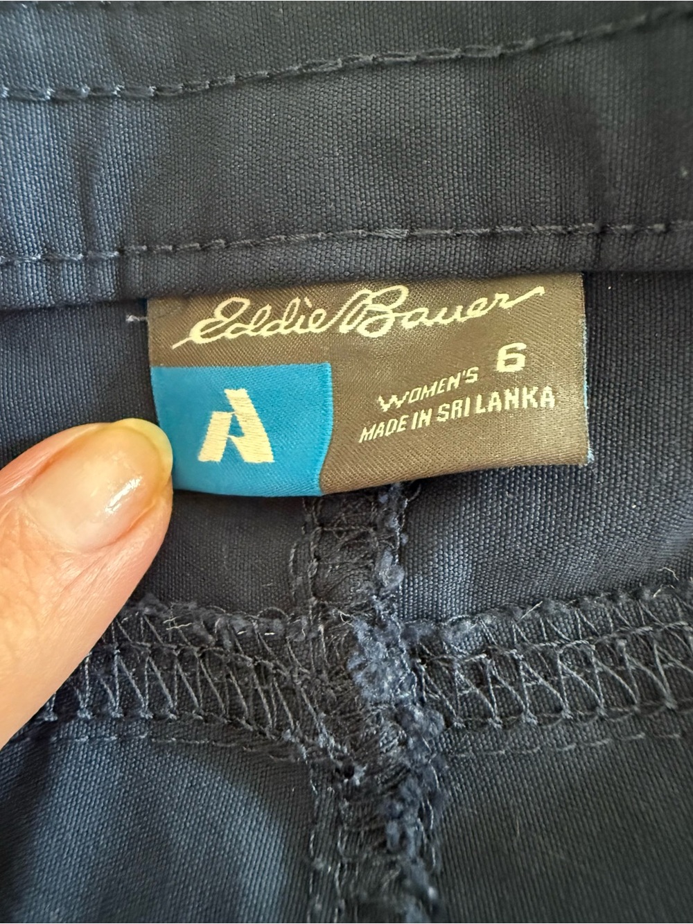 Eddie Bauer First Ascent Guide Pro Capri Hiking Navy Blue Pants 6 - Picture 8 of 9